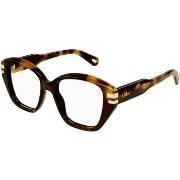 Lunettes de soleil Chloe CH0267O Cadres Optiques, Havana/Transparent, ...