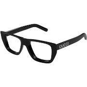 Lunettes de soleil Gucci GG1724O Cadres Optiques, Noir/Transparent, 52...