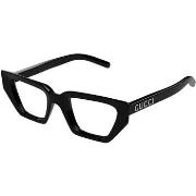 Lunettes de soleil Gucci GG1720O Cadres Optiques, Noir/Transparent, 51...