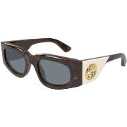 Lunettes de soleil Gucci GG1664S Lunettes de soleil, Havana/Gris, 51 m...