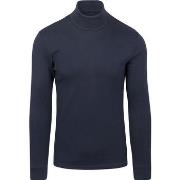 Sweat-shirt Marc O'Polo Pull Col Roulé Bleu Marine