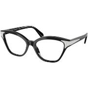 Lunettes de soleil Swarovski SK2029 Cadres Optiques, Noir/Transparent,...