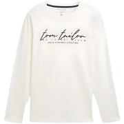 T-shirt Tom Tailor - T-shirt manches longues - blanc