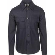 Sweat-shirt Profuomo Surchemise Knitted Mix Laine Marine