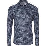 Chemise Desoto Chemise Impression Bubbles Marine