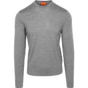 Sweat-shirt Suitable Pull Laine Mérino Gris