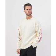 Pull Disclaimer Pull homme avec ourlets frangés