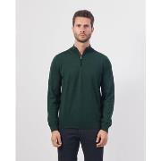 Pull BOSS Pull homme avec col en V et zip