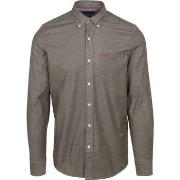 Chemise New Zealand Auckland NZA Chemise James Twill Vert Gravel