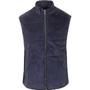 Veste Knowledge Cotton Apparel Corduroy Bodywarmer Marine