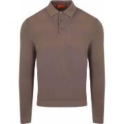 Sweat-shirt Suitable Compact Cotton Polo Taupe