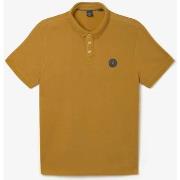 T-shirt Le Temps des Cerises Polo dylon jaune moutarde