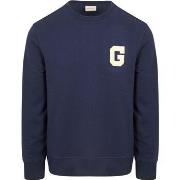 Sweat-shirt Gant Sweater Teddy Logo Marine