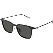 Lunettes de soleil Montblanc MB0354S Lunettes de soleil, Noir/Gris, 52...