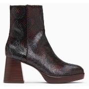 Bottines Vanessa Wu Bottines Francesca effet serpent à plateforme et t...