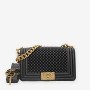 Sac Bandouliere Marc Ellis FLAT S BALL_24-BLACK / LIGHT OTTONE