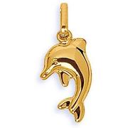 Pendentifs Brillaxis Pendentif dauphin or jaune 18 carats