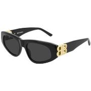 Lunettes de soleil Balenciaga BB0095S Lunettes de soleil, Noir/Gris, 5...