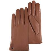 Gants Isotoner Gants Femme tactiles Cuir Chaud Cognac