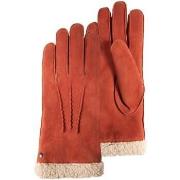 Gants Isotoner Gants Femme cuir velours fourrés Mandarine