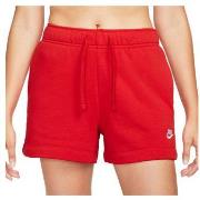 Short Nike SHORT W NSW CLUB FLC MR - UNIVERSITY RED/WHITE - L