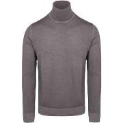 Sweat-shirt Marc O'Polo Pull Col Roulé Laine Merino Gris