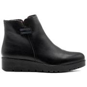 Bottines The Happy Monk BOTIN DE PIEL CON CUÑA BAJA NEGRO CARMINA 016