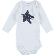 Bodys Petit Bateau Body blanc, bleu