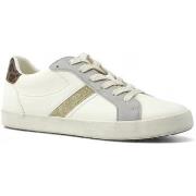 Chaussures Geox Shiny Sneaker Donna Optic White Silver D456HC054BJC115...