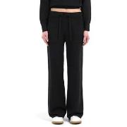 Pantalon Replay Pantalon coupe classique en viscose mlange noire