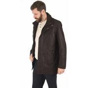 Blouson La Canadienne Surveste vachette grainée marron-029587