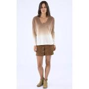 Pull Les Tricots De Lea Pull en cachemire oversize camel-047765