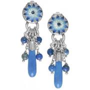 Boucles oreilles Franck Herval Boucles d'oreille poussoir top bleu