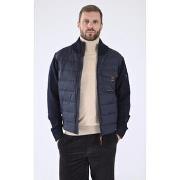 Gilet Gertrude + Gaston Gilet bi matière Laurenzo bleu marine-047962