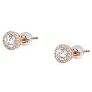 Bijoux Cleor Boucles d'oreilles en or 375/1000 et zircon