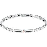 Bijoux Maserati Bracelet en acier et cristal