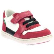 Baskets enfant Kickers BASKETS KICKBUVAR ROUGE ET BLANC