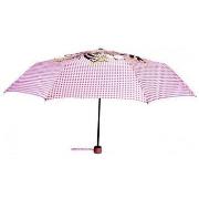 Parapluies Lollipops parapluie femme pliant compact vichy rose