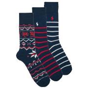 Chaussettes hautes Polo Ralph Lauren DOWNHILL SKR-CREW SOCK-GIFT BOX