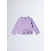 Gilet enfant Liu Jo Cardigan en molleton de coton avec nœud