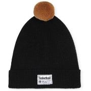 Bonnet enfant Timberland BONNET NOIR À POMPON EN TRICOT ENFANT