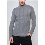 Pull Kebello Pull col cheminée Gris H