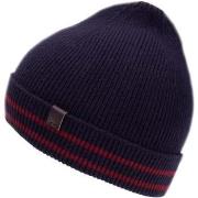 Bonnet Isotoner Bonnet Homme Soft Touch Marine/Bordeaux