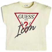 Chemise Guess T Shirt fille application clous J92I68 Jaune