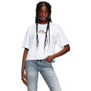 T-shirt Diesel A15096 0NIAX - T-BUXT-CROP-100 WHITE