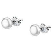 Boucles oreilles Cleor Boucles d'oreilles en argent 925/1000 et perle ...