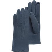 Gants Isotoner Gants Femme tactiles Bleu tissu doux