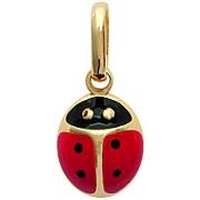 Pendentifs Brillaxis Pendentif coccinelle émaillé plaqué or