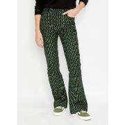 Pantalon La Fiancee Du Mekong Pantalon velours imprimé flare LULU