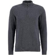 Sweat-shirt Barbour Pull camionneur à coudières gris en laine